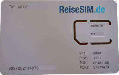 ReiseSIM Prepaid SIM Karte f